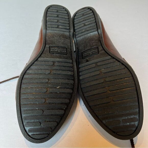 Soft Spots Women's Brown Lace Up Flats Brown Leather Upper Size 9 1/2N - Picture 5 of 9